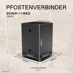 Pfostenverbinder 100x100 mm